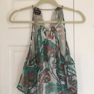 Bebe Off Shoulder Printed Top